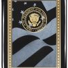 Black Plaque With American Flag Engraving Plate-4200