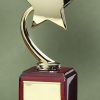 Gold Star Rosewood Trophy-4152