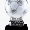 CRY282 Crystal Soccer Ball Trophy