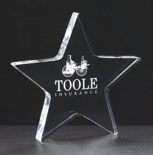 Acrylic Star Paperweight A6730