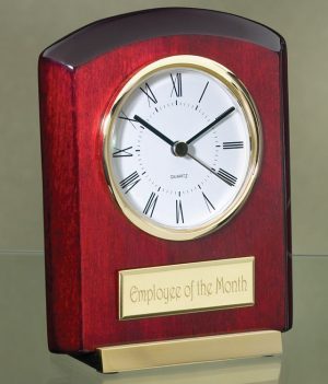 2526G Rosewood Desk Clock