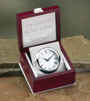 Rosewood Box Clock 3369C