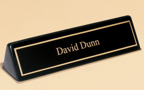 556 Black Desk Name Plate