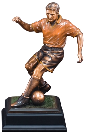 Soccer Player Sculpture Figurine Football Player Statue - Temu