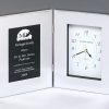 BC89 Silver Clock with Large Plate