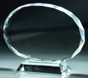 CRY51 Oval Crystal Award