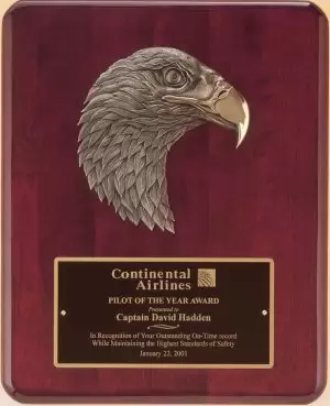 P3754 Rosewood Eagle Plaque