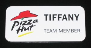 White Name Badge