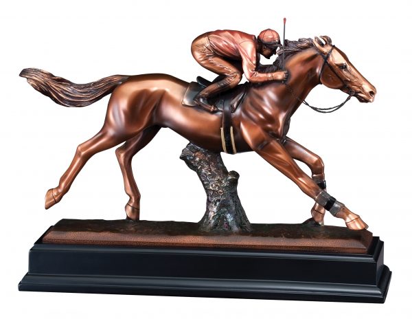 Jockey & Horse Statue RFB037