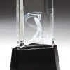 Crystal Golfer Silhouette Trophy CRY340