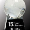 CRY037 Crystal Globe Paperweight