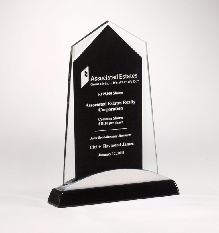 Glass Shield Award FC41 FC42 FC43 Free Engraving