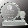 CRY161 Crystal Golf Award