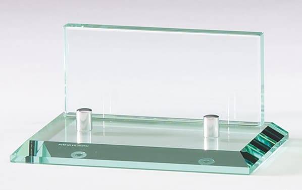 Glass Business Card Holder