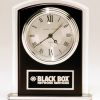Rosewood & Silver Glass Clock BC965