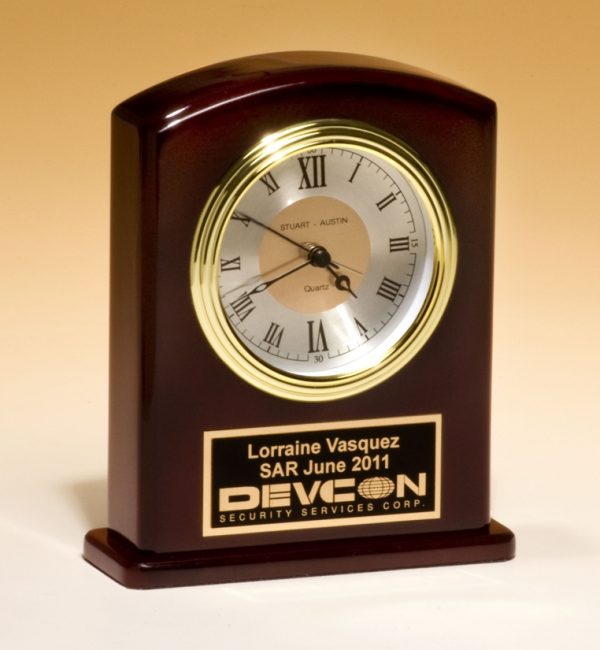 High gloss rosewood clock BC970