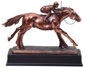 Horse & Jockey Statue RFB233