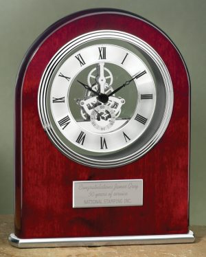 5172RC Rosewood Skeleton Clock