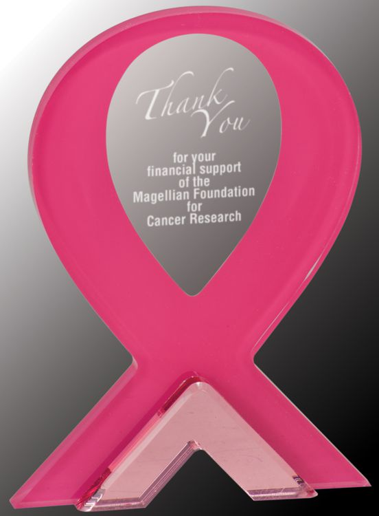Breast Cancer Pink Ribbon Award - 5 x 7