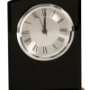 Black Glass Clock-3997