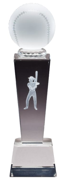 Crystal Softball Trophy CRY290