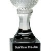CRY008G Golf Ball Trophy