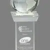CRY159 Crystal Globe Trophy