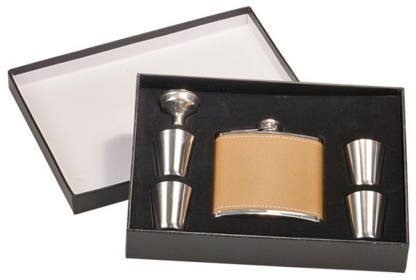 Leather Flask Set FSK655SET