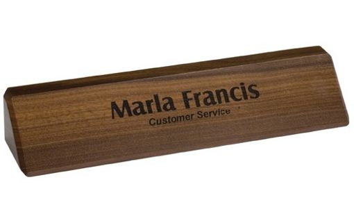 DS8 Walnut Name Plate