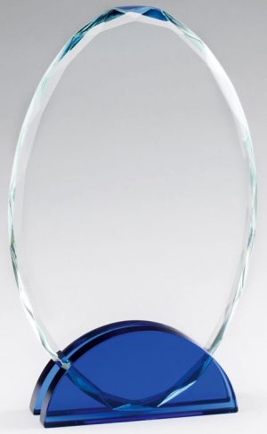 CRY465 Crystal Oval Award