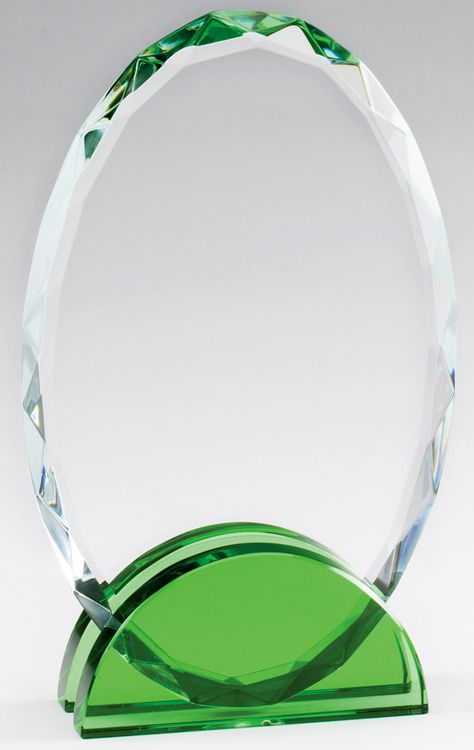 CRY474 Crystal Oval Award