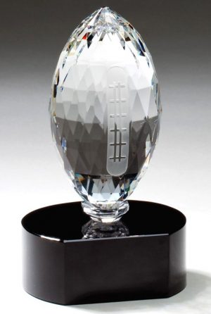 Crystal Football Trophy CRY341