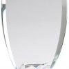 GL182 Diamond Shield Glass Award, blank with no engraving