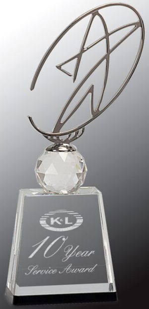 CRY172M Silver Star Metal Trophy