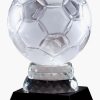 CRY281 Crystal Soccer Ball Trophy