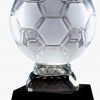 CRY283 Crystal Soccer Ball Trophy
