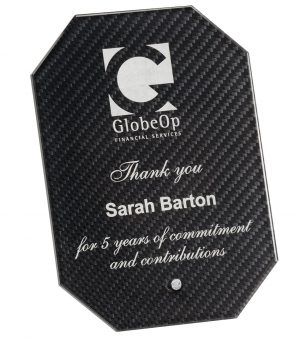 GL126CF Octagon Glass Award