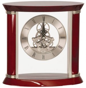 EX102 Silver Skeleton Clock