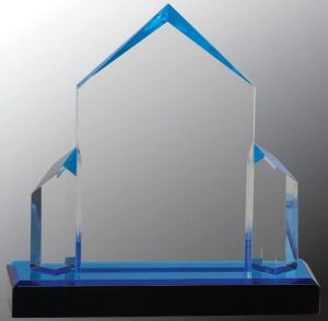 iMP135BU Blue Jewel Acrylic Award