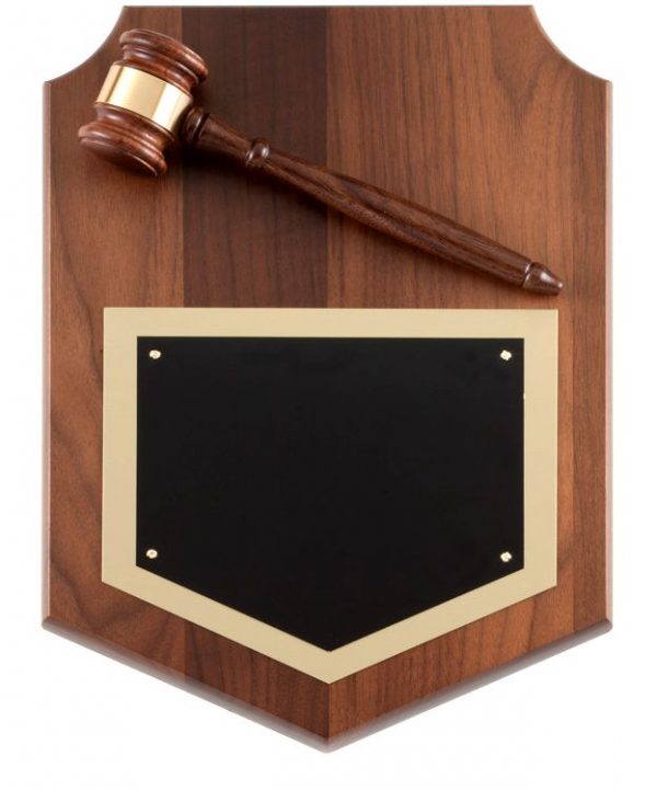 P286 Shield Gavel Plaques