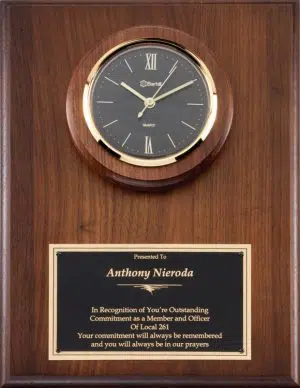 P944 Walnut Wall Clock