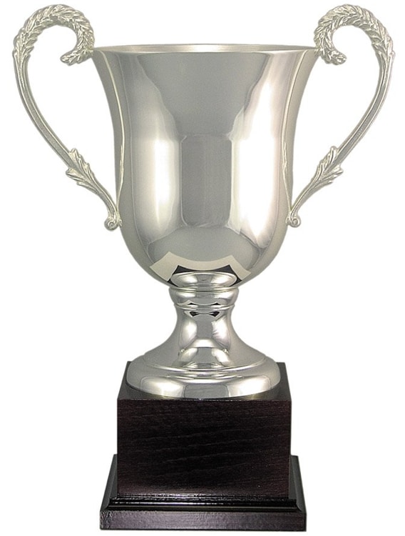 Silver Plated Metal Wine Cooler Cup Trophy