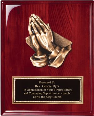 Praying Hands Plaque RP230DD