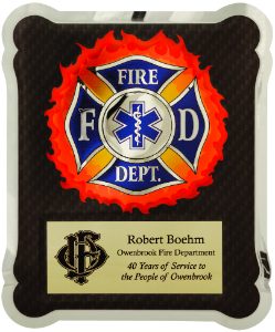 HER102 Firefighter EMT Plaque