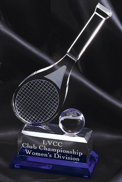 CRY140 Crystal Tennis Trophy
