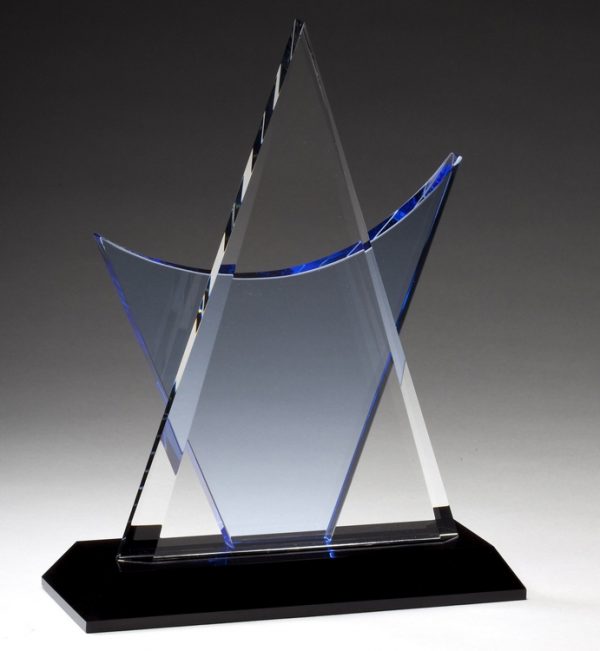 CRY250 Crystal Triangle Trophy