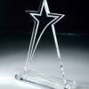 CRY132 Sleek Star Crystal Award
