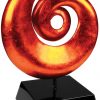 Orange Swirl Art Sculpture ASA006