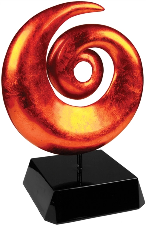 Orange Swirl Art Sculpture ASA006