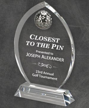 96409 96410 Crystal Golf Award